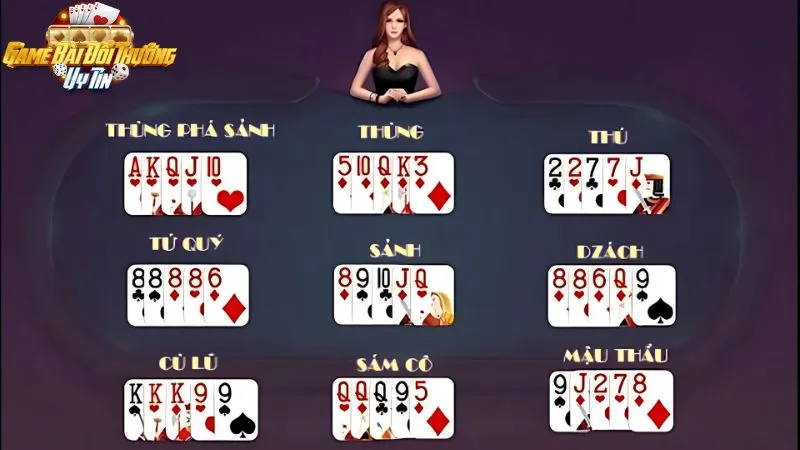 Các bộ bài trong Mậu Binh
